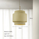 DecorBites™ Cream Wind LED Chandelier: Nordic Minimalist Wabi Sabi Style for Dining Room, Bedroom & Bar