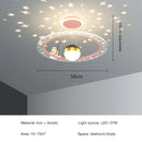 Pink & white decorbites led star chandelier bedroom cloud light