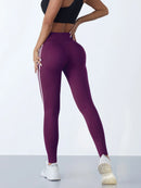 Yoga Leggings Women Striped Slim Sports Pants