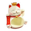 Cat Sculpture Storage Bowl Animals Figurine Key Storage Tray for Table Decoration
