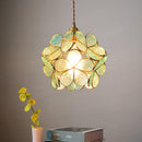 DecorBites™ Glass Flower LED Pendant Light Fixture for Modern Luxury Home Decor