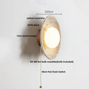 DecorBites™ LED Wall Lights Yellow Travertine Interior Home Decor Bedside Lamp