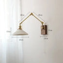 DecorBites™ Copper Wall Lamp with Pull Chain Switch, Nordic Design, LED Bulb, Ceramic Lampshade