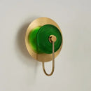 DecorBites™ Green Glass Gold Wall Sconce Nordic Lighting Fixture for Living Room Bedroom