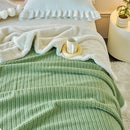 DecorBites™ Cozy Faux Rabbit Fur Blanket, Soft Fluffy Quilt for Single, Anti-Static Warm Throw