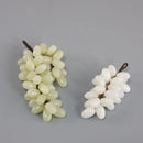 DecorBites™ Jade Grape Sculpture Handmade Desk Decor Fruit Figurine