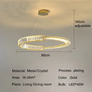 DecorBites™ Crystal Chandeliers: Modern Luxury LED Lighting Fixture for Living, Dining, and Bedroom