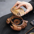 DecorBites™ Crab Ceramic Incense Burner Aromatherapy Diffuser Ash Plate Home Aroma Container