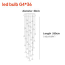 DecorBites™ Crystal Ball Nordic LED Chandelier - Modern Staircase Decorative Lighting