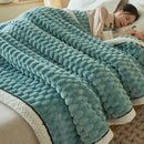 DecorBites™ Cozy Coral Fleece Bed Blanket - Soft, Warm, & Comfortable for Autumn/Winter