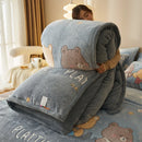 DecorBites™ Dual-Layer Winter Velvet Duvet Cover - Soft & Warm Double-Sided Quilt Blanket