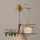 DecorBites™ Ceramic Knob Switch Wall Light by IWHD - Modern LED Sconce for Bedroom, Hallway & Bathroom