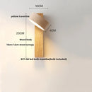 DecorBites™ LED Wall Lamp 2 Glass Ball White, Yellow Travertine Stone Indoor Light