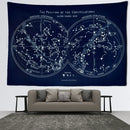 DecorBites™ Cosmic Constellation Compass Tapestry: Abstract Psychedelic Witchcraft Wall Hanging