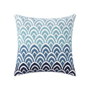 DecorBites™ Coastal Chic Blue Geometric Cushion Cover 45x45cm Soft Cotton Breathable Zipper