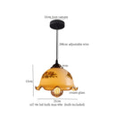 DecorBites™ Cream Glass Copper LED Pendant Lamp for Kitchen Bedroom Living Room