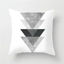 DecorBites™ Heart Stripe Pillow Cases | Black & White Polyester Cushion Covers