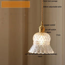 Vintage green glass & brass led pendant light – dining room
