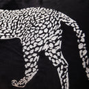 DecorBites™ Gold Leopard Embroidered Pillow Cover for Luxe Living Room Decor
