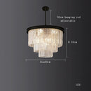DecorBites™ Crystal LED Chandelier: Minimalist Luxury Lighting for Dinning Table