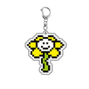 Game Undertale Pixel Keychain Cosplay Sans Flowey Papyrus Asriel Pendant Car Key Chain Bag Accessories Children Birthday Gifts