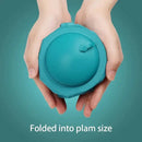 Portable Neck Pillow – Inflatable Flocking Travel Pillow