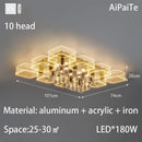 DecorBites™ Acrylic Lustre Chandelier for Living Room, Bedroom, Kitchen - Hanging Ceiling Lamps