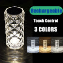 DecorBites™ Crystal LED Night Light, USB Rechargeable Ambient Lamp for Room Decor