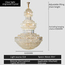 DecorBites™ Crystal Duplex Decorative Luxury Lighting for Hotel Lobbies and Living Rooms