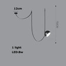 DecorBites™ LED Belt Chandelier Pendant Light for Dimmable Indoor Lighting in Living Room