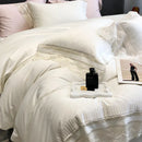DecorBites™ Lace Ruffle Bedding Set, 1000TC Egyptian Cotton, Luxury Princess Style