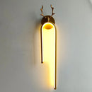 DecorBites™ Deer Head Wall Lamp Gold Art Decor Living Room Bedside Light