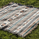 DecorBites™ Cozy Nordic Camping Blanket and Sofa Cover – Boho Outdoor Line Blanket for Home and Hotel Decor