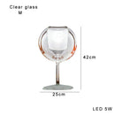DecorBites™ Glass Gold Table Lamp: Luxury Designer Desk Light for Elegant Living Spaces
