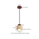 DecorBites™ LED Wood Yellow Travertine Pendant Light for Living Room Bedside - Nordic Interior Lighting