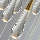 DecorBites™ Crystal Gold Pendant Lights for Dining Room Kitchen Island Chandelier