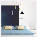 DecorBites™ Glass Chandelier: Adjustable Shape, LED Decorative Lamps for Restaurant, Bedroom, Bar.
