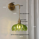 DecorBites™ Green Glass Knob Switch LED Wall Lights for Kitchen, Bedroom, Living Room