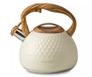 DecorBites™ 3L Stainless Steel Whistle Boiling Kettle | Hammer Pattern Sound Kettle for Gas and Induction Cookers