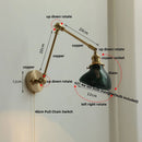 DecorBites™ Ceramic Copper LED Wall Lights with Pull Chain Switch - Nordic Modern Bedside Lamp