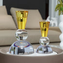 DecorBites™ Crystal Candle Holder: Elegant Table Centerpiece for Romantic Events & Home Decor