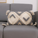 DecorBites™ Geometric Embroidery Cushion Cover with Tassel, Home Decor Pillowcase, Various Sizes