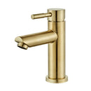 DecorBites™ Brushed Gold Bathroom Basin Faucet, Single Handle Deck Mounted Mixer Tap