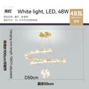 DecorBites™ Crystal Flower Gold Ceiling Chandelier: Modern Luxury Nordic Living Room Light