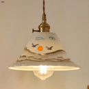 DecorBites™ Ceramic Copper Pendant Light Bar Coffee Kitchen E27 Knob Switch LED Fixture