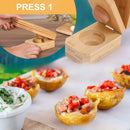 DecorBites™ 2-In-1 Wooden Banana Smasher & Meatball Maker for Tostones