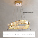 DecorBites™ Crystal LED Pendant Chandelier - Modern Irregular Steel Foyer Lighting