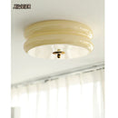 DecorBites™ Cream Medieval Glass Ceiling Lamp for Living Room, Dining Room, Bedroom & Study