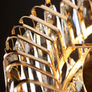 DecorBites™ Gold Crystal Chandelier: Luxury Lighting for Dining Living Bedroom Kitchen Island