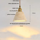 DecorBites™ LED Pendant Light Fixture Yellow Travertine Adjustable Hanging Lamp